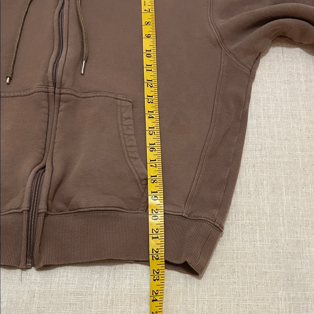 Quince Hoodie Women’s XS Taupe Organic Cotton Zip Up Super Soft - Picture 6 of 12
